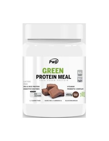 Green Protein Meal Chocolate Brownie 450 Gramos Pwd Nutrition
