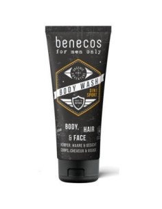 Body Wash For Men 3En 1 Energizante 200 Mililitros Vegano Benecos