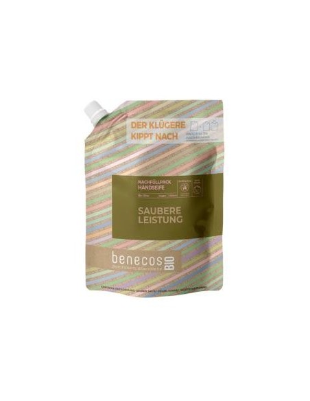 Jabon De Manos Oliva Recarga 1Lt. Bio Vegano Benecos