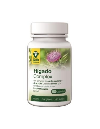 Higado Complex 550Mg 60 Comprimidos Sg Vegan Raab Vitalfood