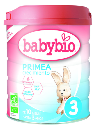 Leche de vaca Babybio PRIMEA 3 (de 12 meses a 3 años) 800g de Baby Bio