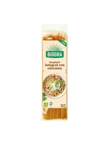 Espagueti Con Curcuma Integral 250 gramos Bio de Biogra