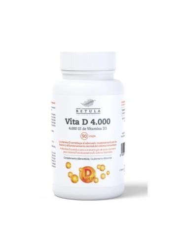 Vitamina D 4000 90 Cápsulas  Betula