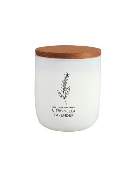 Vela Vaso Blanco Citvasv Citronela-Lavanda 7X9Cm Cerabella