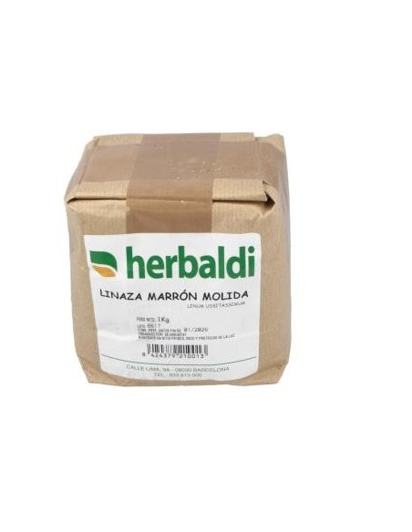 Semillas De Lino Marron Molido 1 Kilo Herbaldi