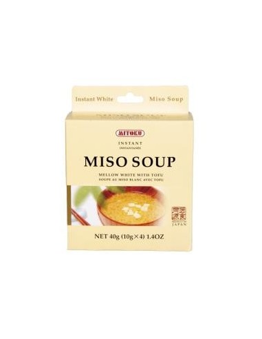 Sopa De Miso Y Tofu Instantanea 40 Gramos Mitoku