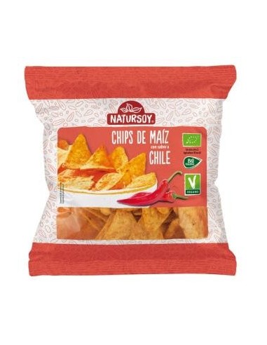 Chips De Maiz Y Chili 75 Gramos Bio Natursoy