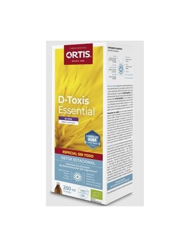 D-Toxis Essential Manzana Sin Yodo 250 Mililitros Bio Ortis