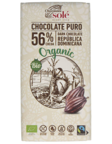 Chocolate Negro 56% Con Canela  100Gr Eco Sg Vegan Chocolates Sole