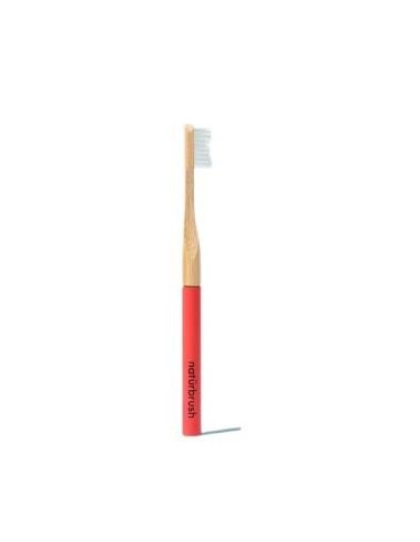 Cepillo Dental Bambu Rojo 2Piezas. Naturbrush
