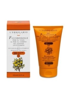 Solar Fluidosol Cara Cuerpo Antitiempo 125 Mililitros L´Erbolario