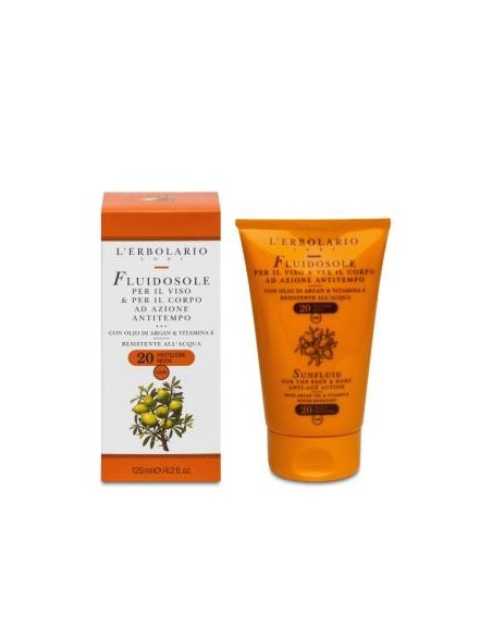 Solar Fluidosol Cara Cuerpo Antitiempo 125 Mililitros L´Erbolario