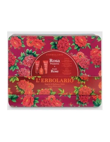 Rosa Purpurea Trio Perfume+Gel Baño+Crema L´Erbolario
