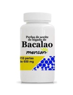 Aceite De Higado De Bacalao 650Mg 110 Perlas. de Mensan