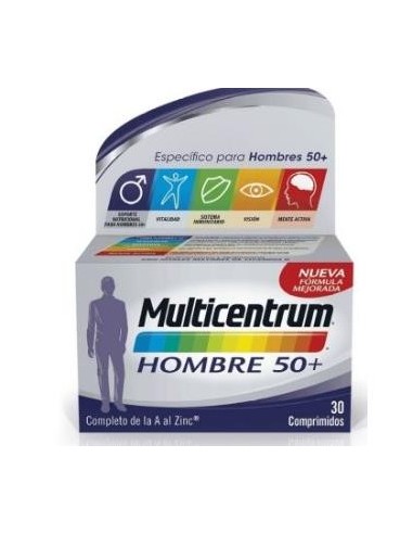 Multicentrum Hombre Select 50+ 30 Comprimidos Multicentrum