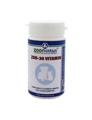 Zoo-30 Vitamins Perros Y Gatos 30Comp Zoopharma Vet