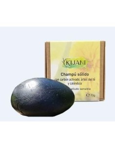 Champu Solido Cabello Sensible Carbon Activado 70G Kijani