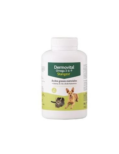 Dermovital Omega 3-6-9 Perros Y Gatos 300 Cápsulas  Stangest Vet