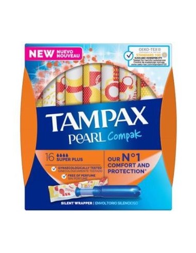 Tampax Compak Pearl Super Plus 16 Unidades Tampax