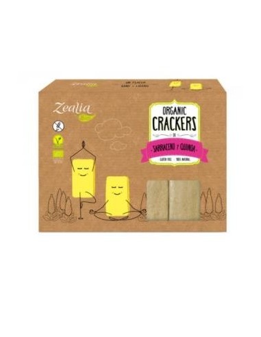 Crackers De Sarraceno Y Quinoa 120 Gramos Bio Sg Vegan Zealia