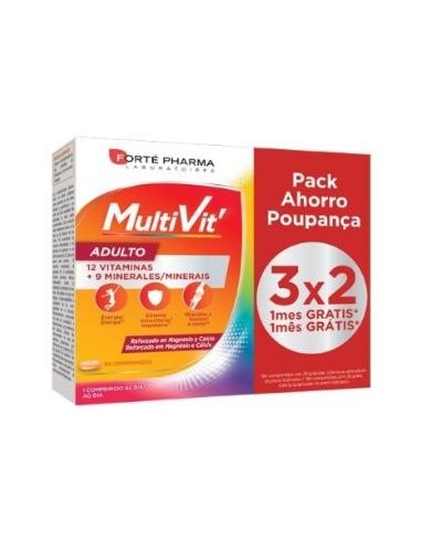 Multivit Adulto 84 Comprimidos Forte Pharma