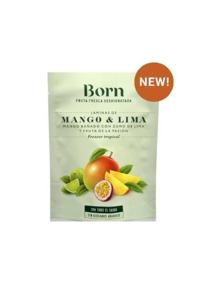 Mango Y Lima Laminas Deshidratadas 40 Gramos Eco Born