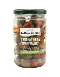 Aceitunas Verdes Mediterraneas 180Gr. Demeter de Bio Organica Italia