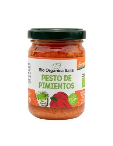 Pesto De Pimientos 140 Gramos Demeter Vegan Bio Organica Italia