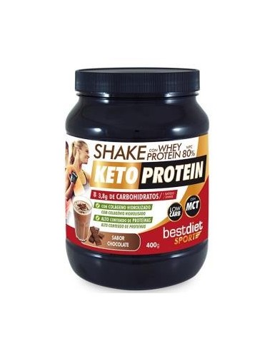 Shake Whey Protein 80% Sabor Chocolate 400 Gramos Keto Protein