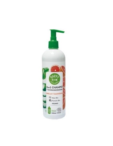 Champu-Acondicionador Pomelo-Aloe 500 Mililitros Eco Happy Bio