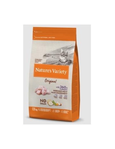Nature´S Variety Feline Adult Steril Pavo 1,25 Kilos Nature S Variety Vet