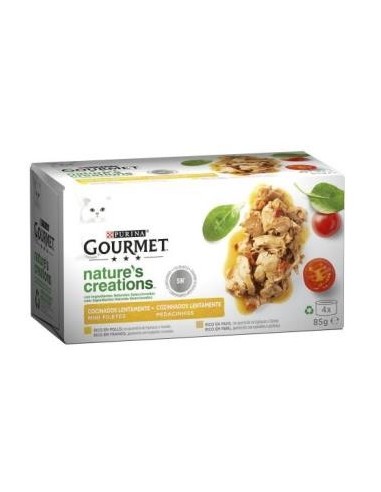 Gourmet Nature Chicken Caja 12X4X85Gr. de Purina Veterinaria