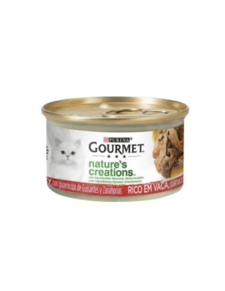 Gourmet Nature Beef Caja 24X85 Gramos Purina Vet