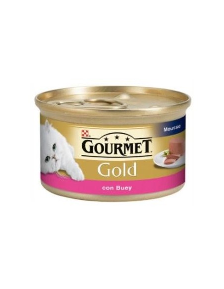 Gourmet Gold Mousse Buey Caja 24X85 Gramos Purina Vet