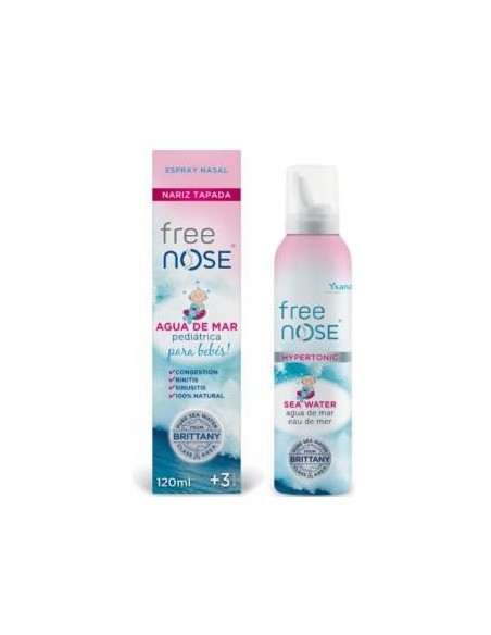 Free Nose Agua De Mar Hipertonic Pediatrica 120 Ml Ysana