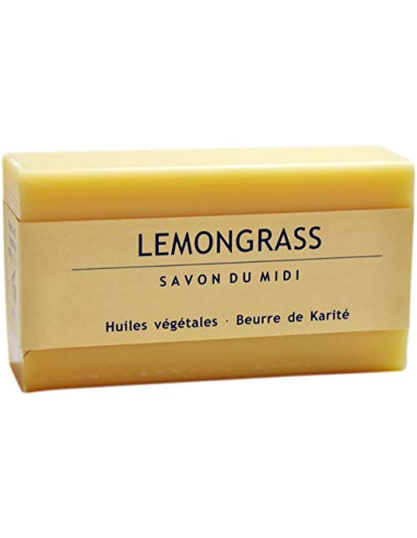 Jabon En Pastilla De Lemongrass 100 Gramos Bio Savon Du Midi