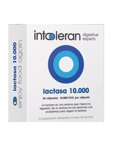 Intoleran Lactasa 10.000 36 Cápsulas  Intoleran