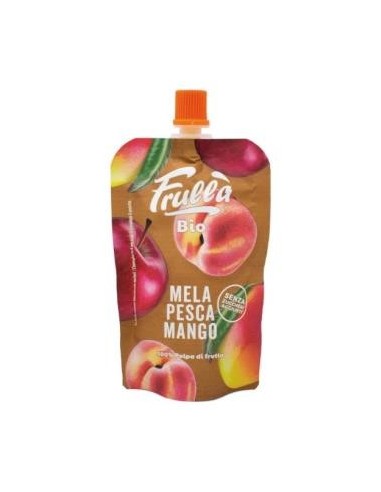 Pure De Manzana Melocoton Y Mango 100 Gramos Bio Frulla