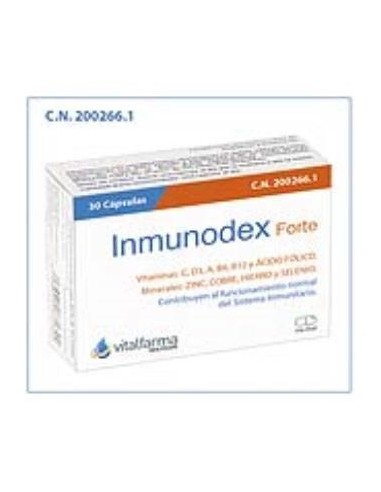 Inmunodex Forte 30 Cápsulas  Vitalfarma