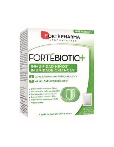 Fortebiotic+ Inmunidad Niños 14 Sobres Forte Pharma