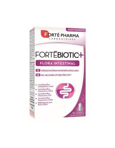 Fortebiotic+ Flora Intestinal 30 Cápsulas  Forte Pharma