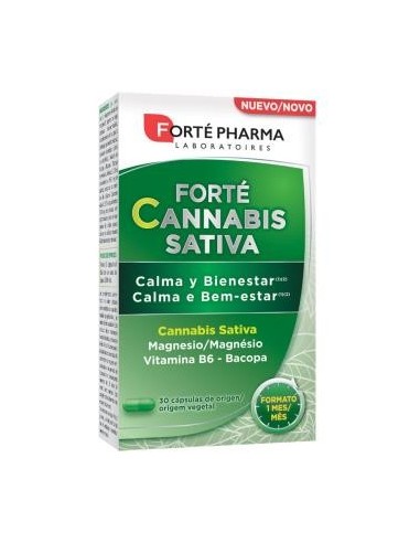 Forte Cannabis Sativa  Calma Y Bienestar 30 Cápsulas  Forte Pharma