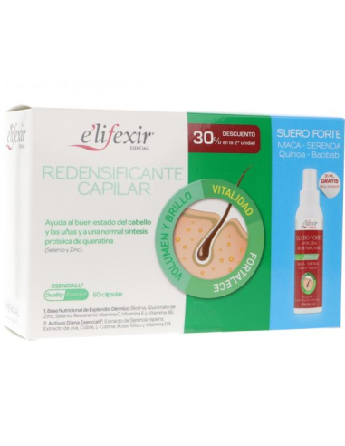 Elifexir Esenciall Redens. 60 Cápsulas  + Suero 635 Ml Elifexir