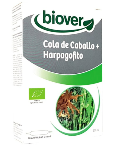 Cola de caballo y Harpagofito Bio 20 ampollas Biover
