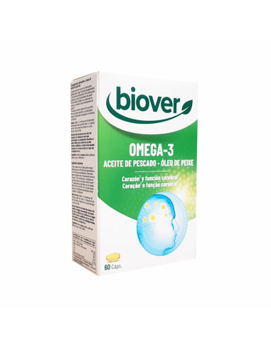 Omega 3 aceite de pescado 60 capsulas Biover