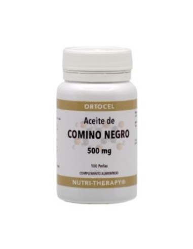 Aceite De Comino Negro 500Miligramos 100 Perlas Ortocel Nutri-Therapy