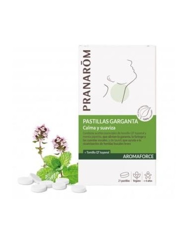 Aromaforce Pastillas Para La Garganta 21 Comprimidos de Pranarom