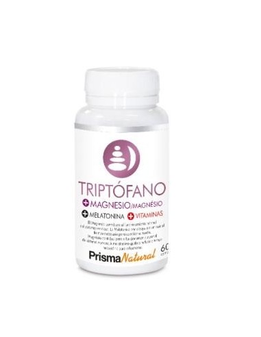 Triptofano+Mg+Melatonina+Vitaminas 60 Comprimidos Prisma Natural