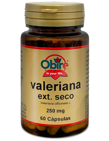 Valeriana 250 mg. (ext. seco) 60 capsulas de Obire