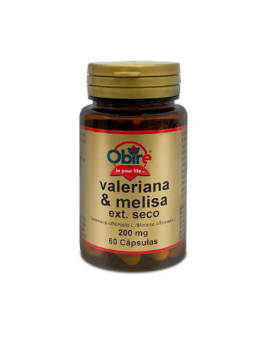 Valeriana + melisa 200 mg. (ext. seco) 60 capsulas de Obire